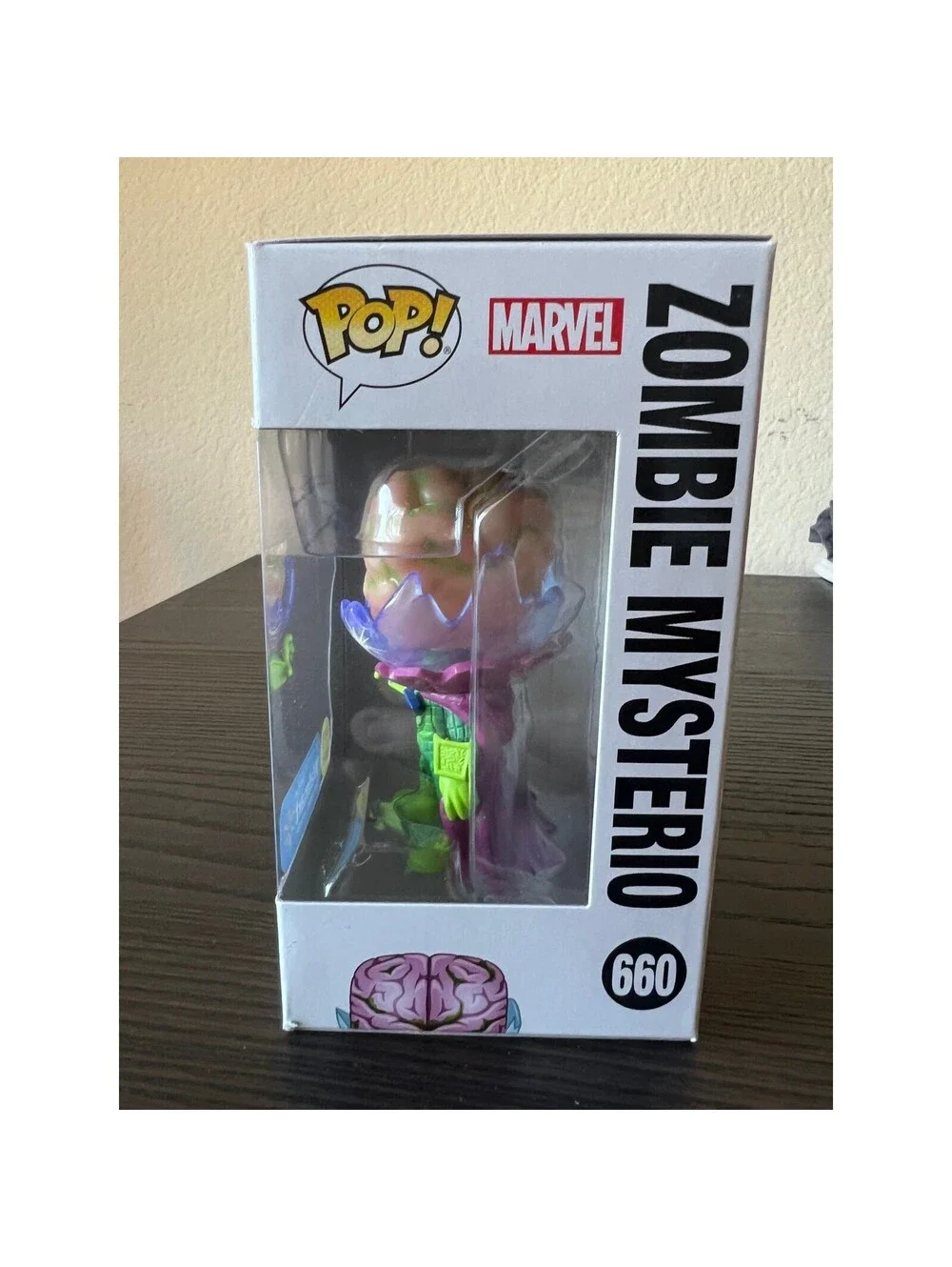 Vaulted EXC GLOW IN DARK Zombie Mysterio Funko Pop Bobblehead #660 Marvel Comics